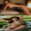 Swinging girl from